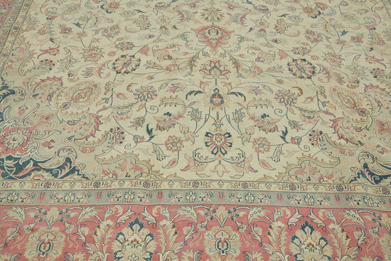 10x14 Beige Vintage Large Area Rug - 49222