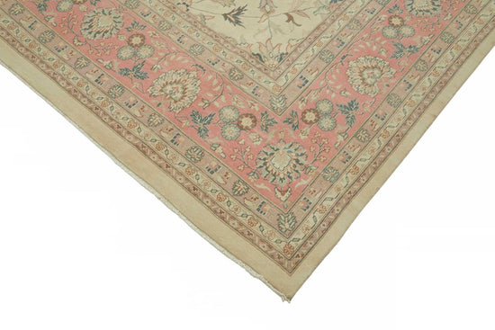 12x12 Beige Vintage Large Area Rug - 49223