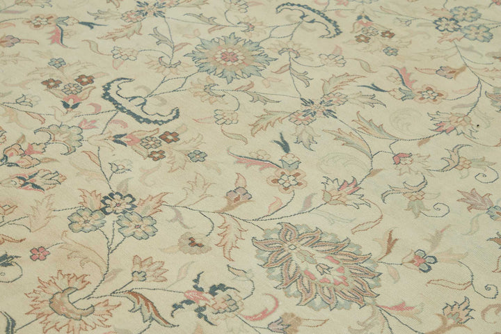 12x12 Beige Vintage Large Area Rug - 49223