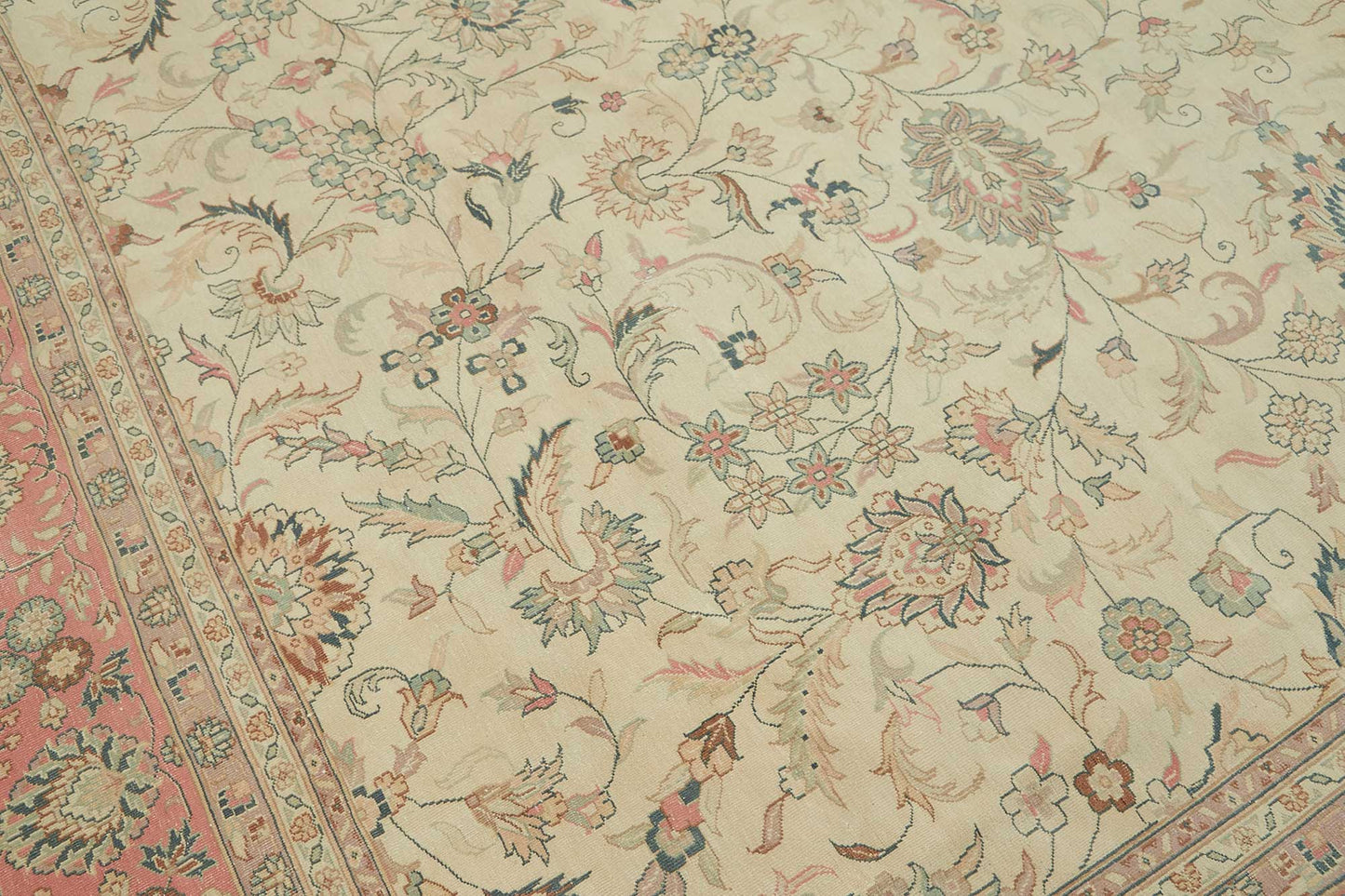 12x12 Beige Vintage Large Area Rug - 49223