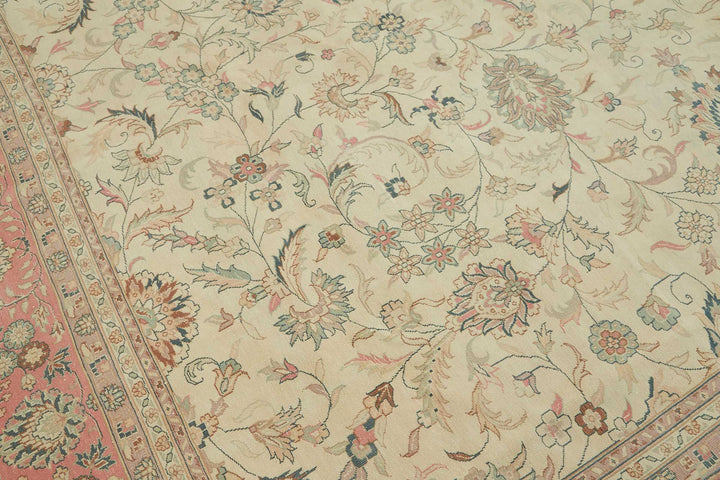12x12 Beige Vintage Large Area Rug - 49223