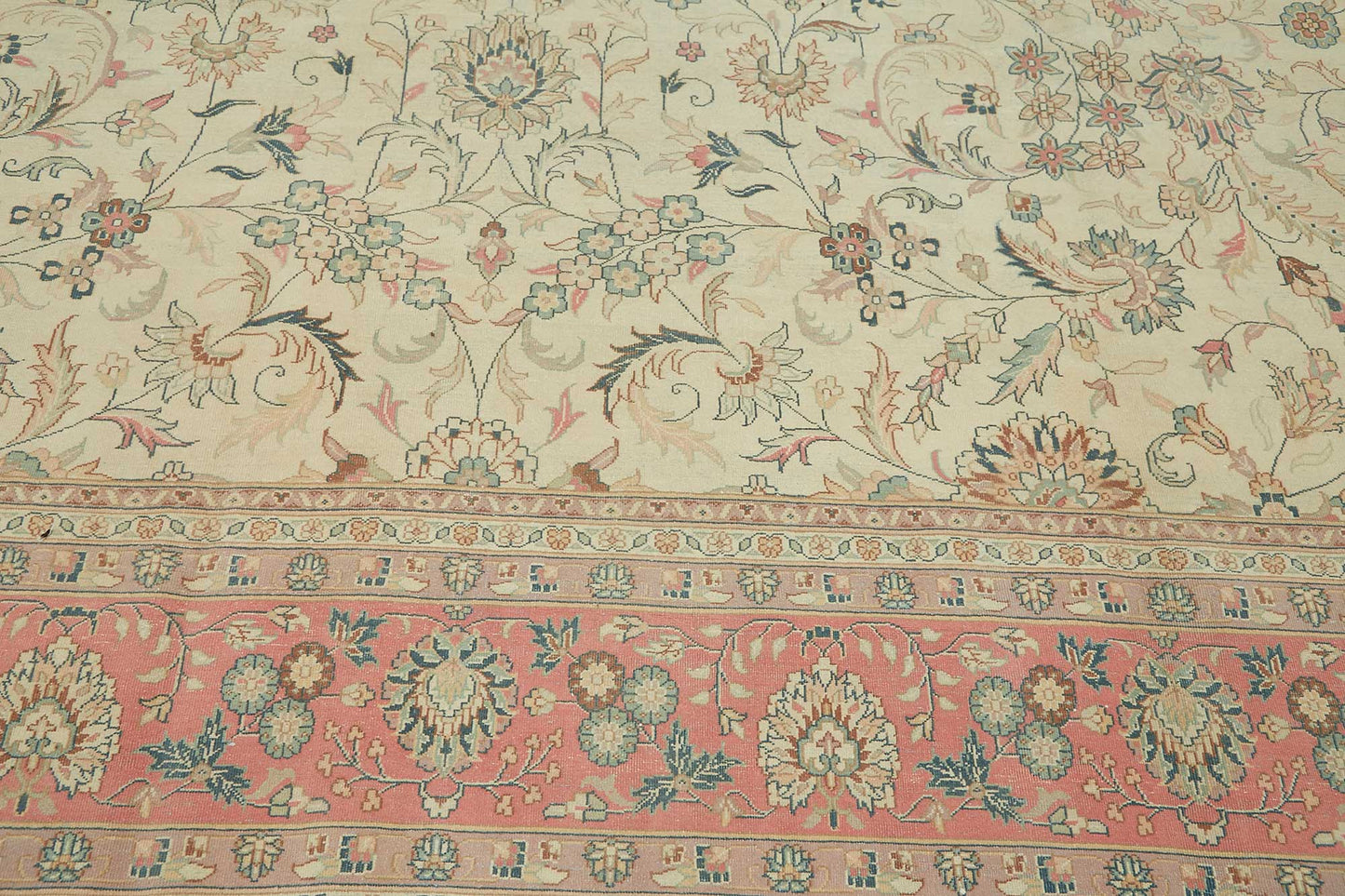 12x12 Beige Vintage Large Area Rug - 49223