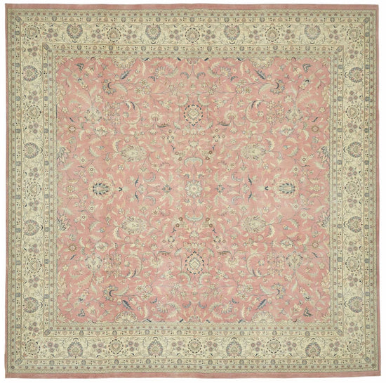 12x12 Beige Vintage Large Area Rug - 49224