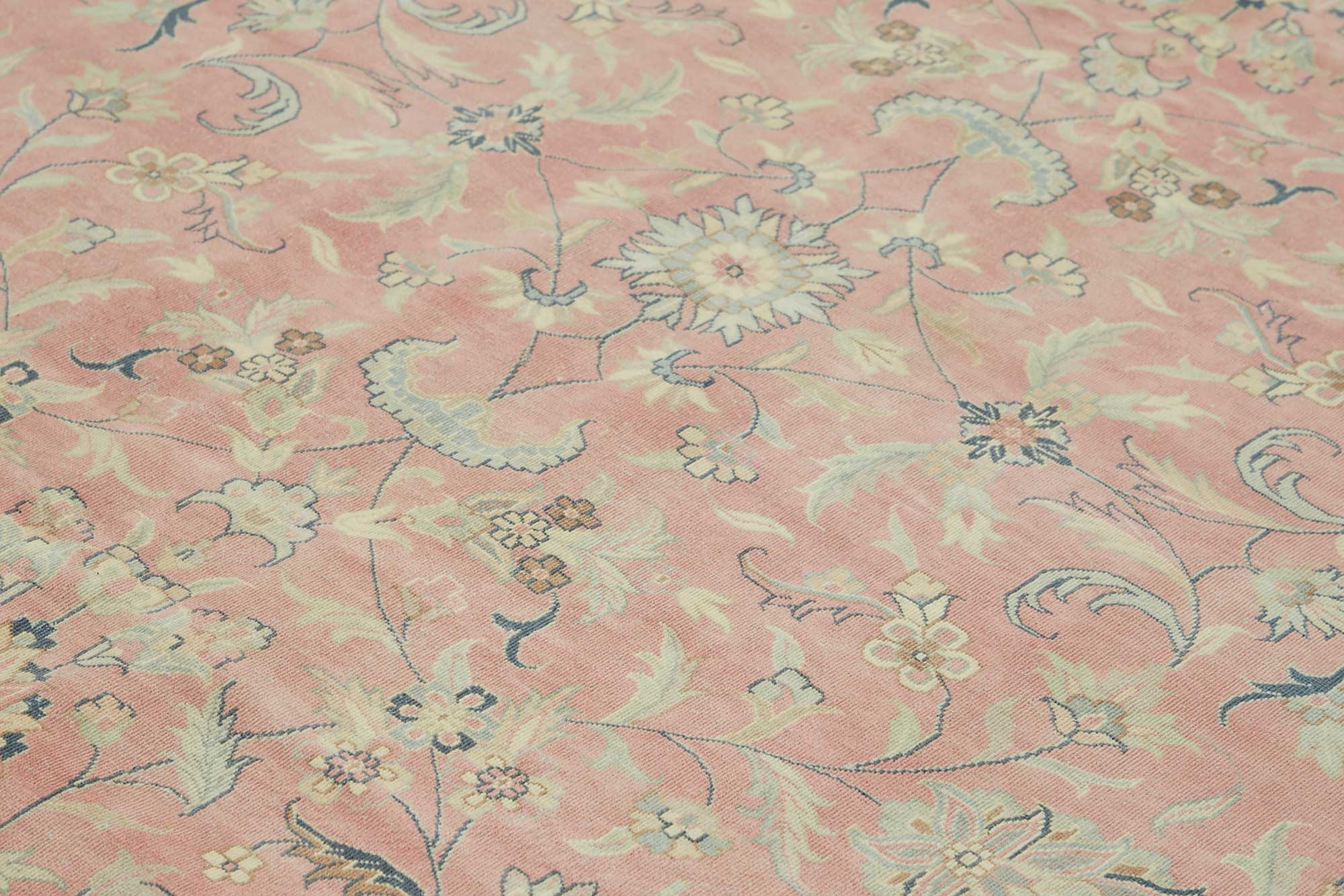 12x12 Beige Vintage Large Area Rug - 49224