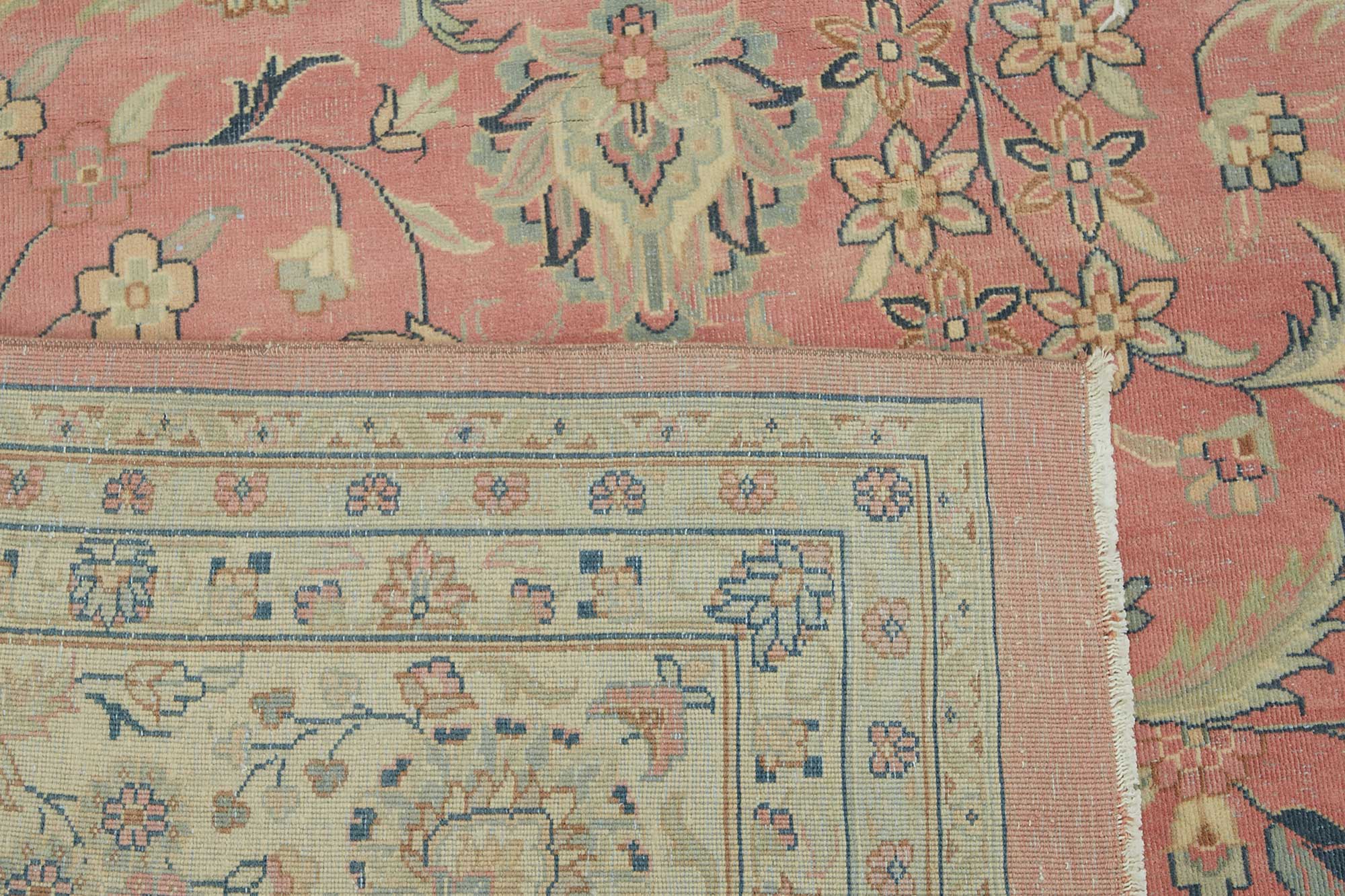 12x12 Beige Vintage Large Area Rug - 49224