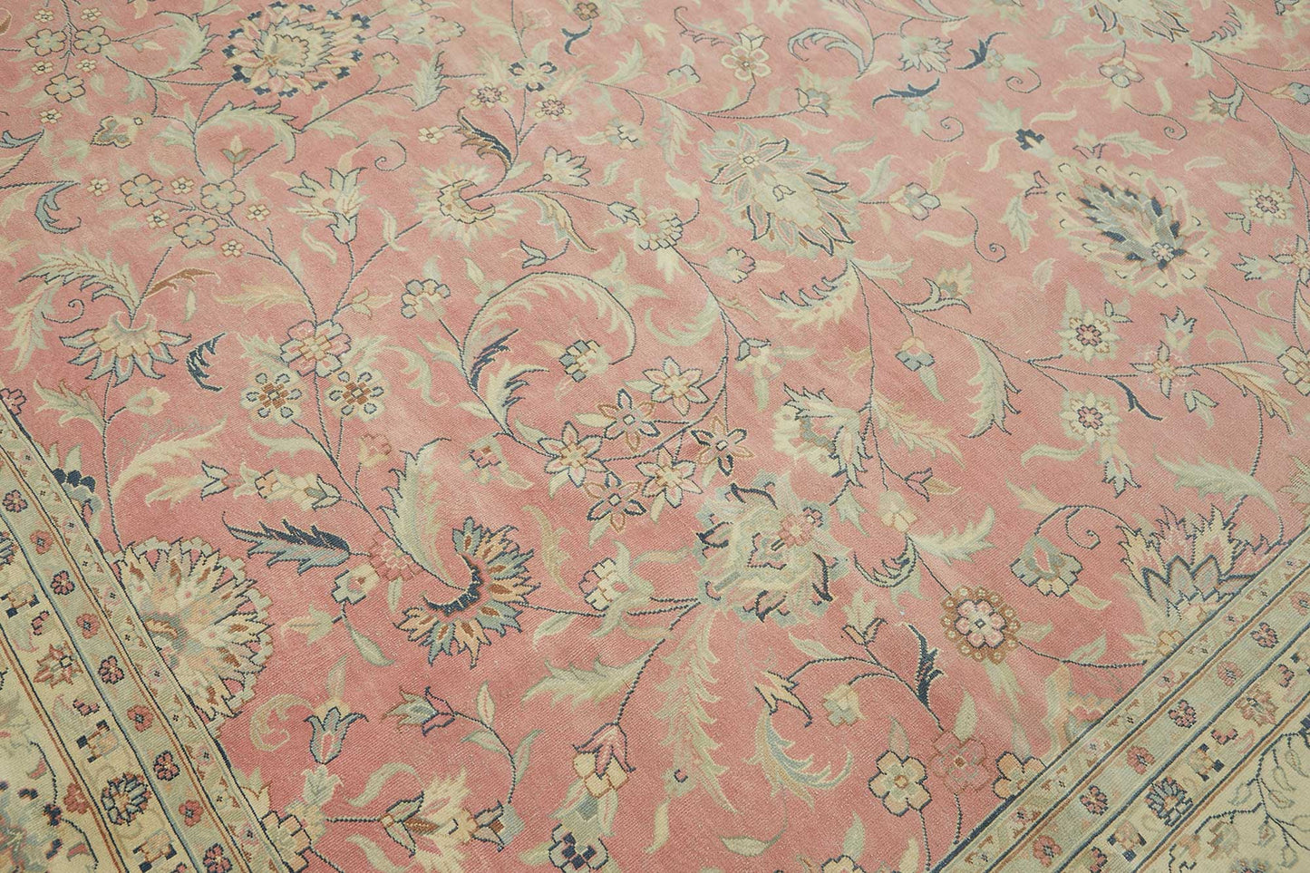 12x12 Beige Vintage Large Area Rug - 49224