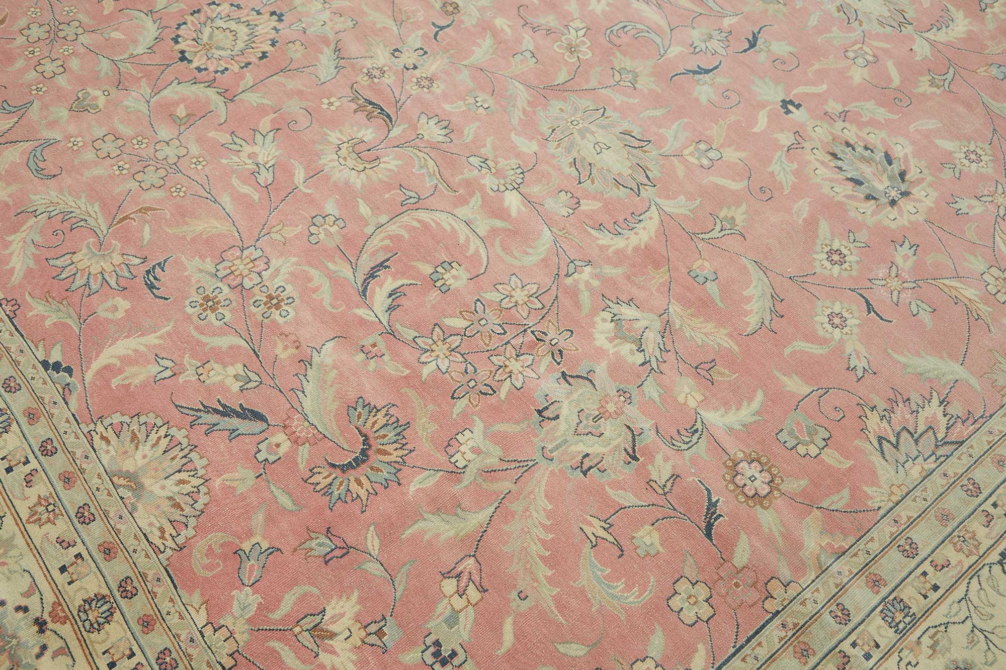 12x12 Beige Vintage Large Area Rug - 49224