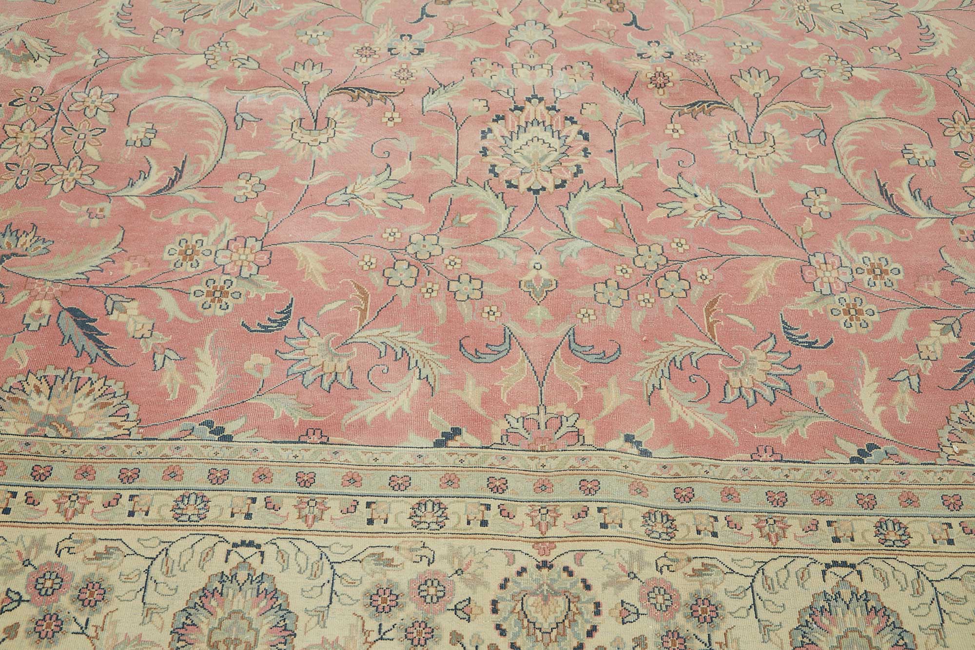 12x12 Beige Vintage Large Area Rug - 49224