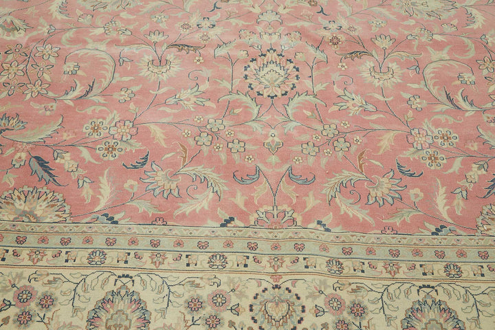 12x12 Beige Vintage Large Area Rug - 49224