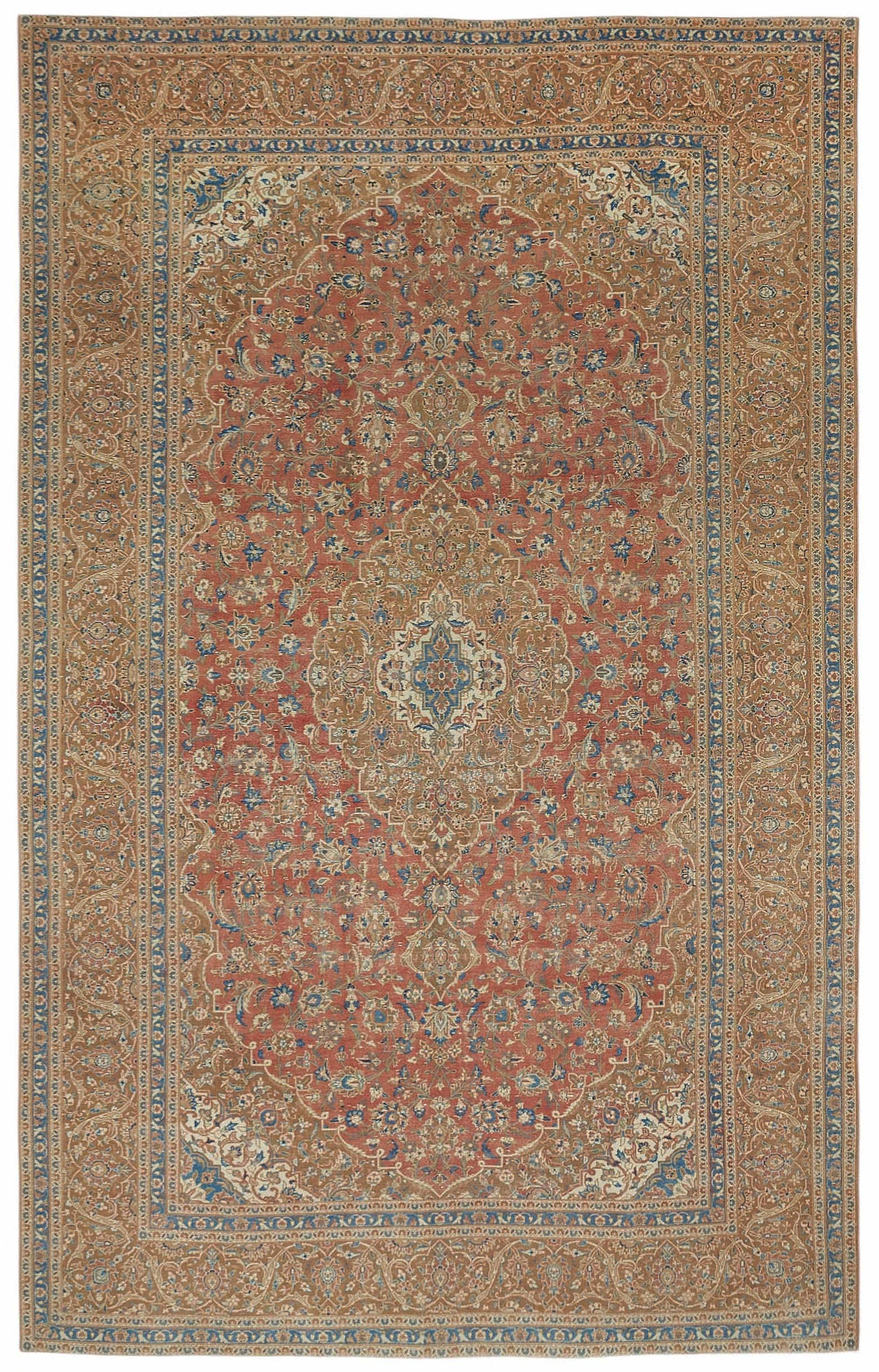 10x16 Beige Vintage Large Area Rug - 49225