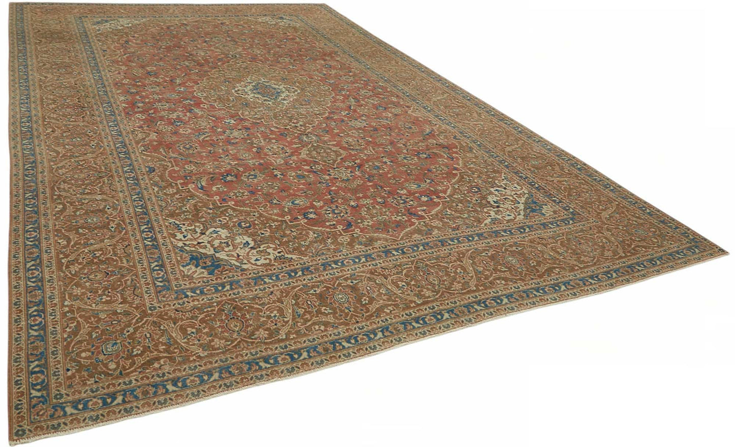 10x16 Beige Vintage Large Area Rug - 49225