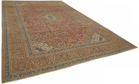 10x16 Beige Vintage Large Area Rug - 49225