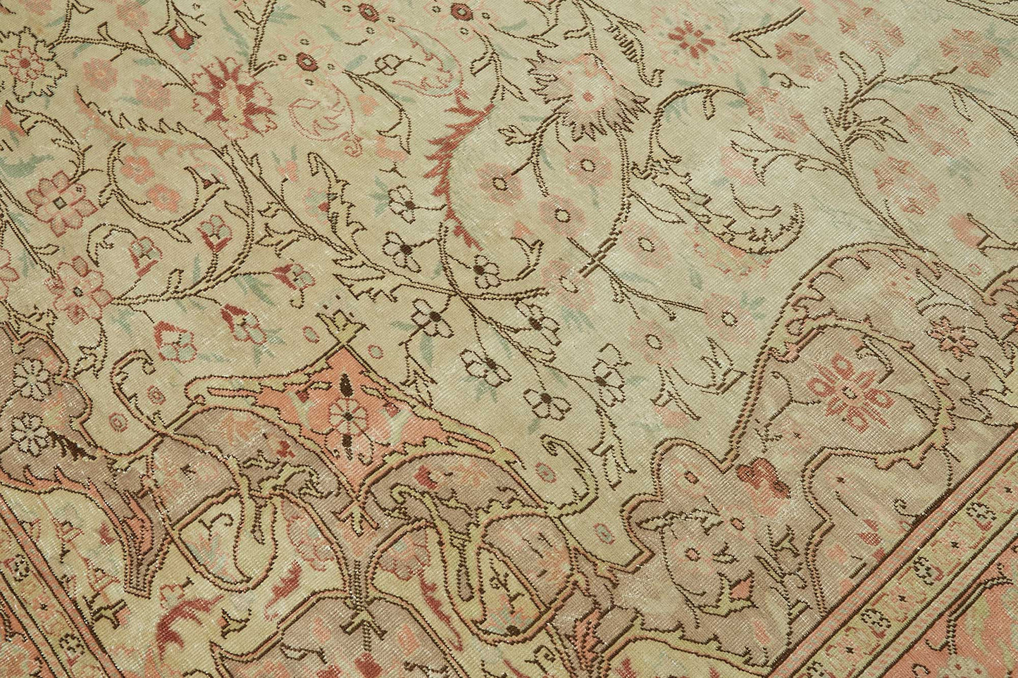 10x14 Beige Vintage Large Area Rug - 49226