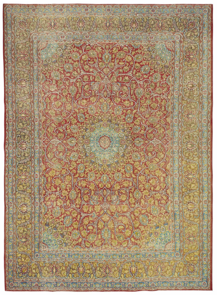9x13 Red Vintage Large Area Rug - 49227