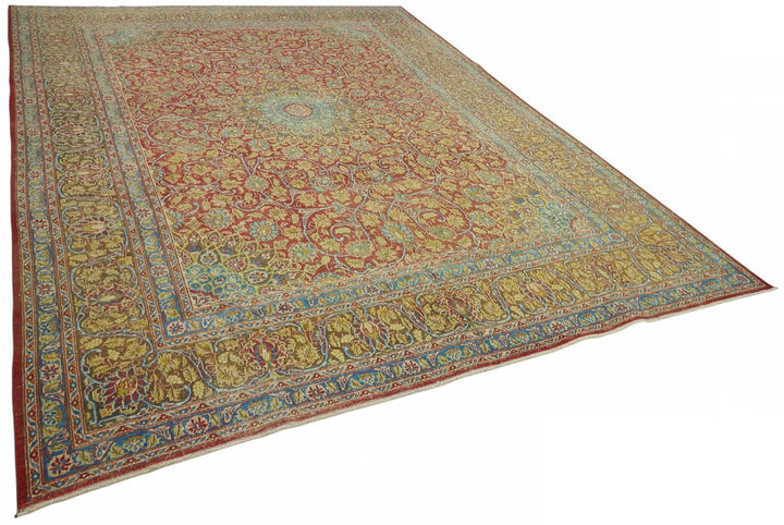 9x13 Red Vintage Large Area Rug - 49227