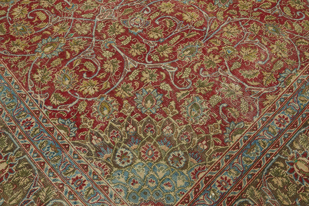 9x13 Red Vintage Large Area Rug - 49227