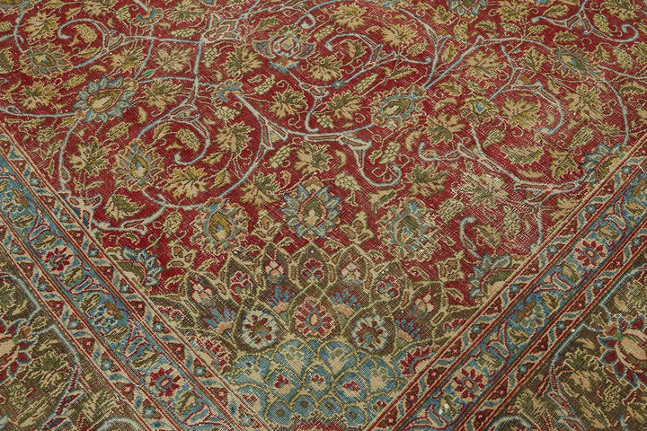 9x13 Red Vintage Large Area Rug - 49227