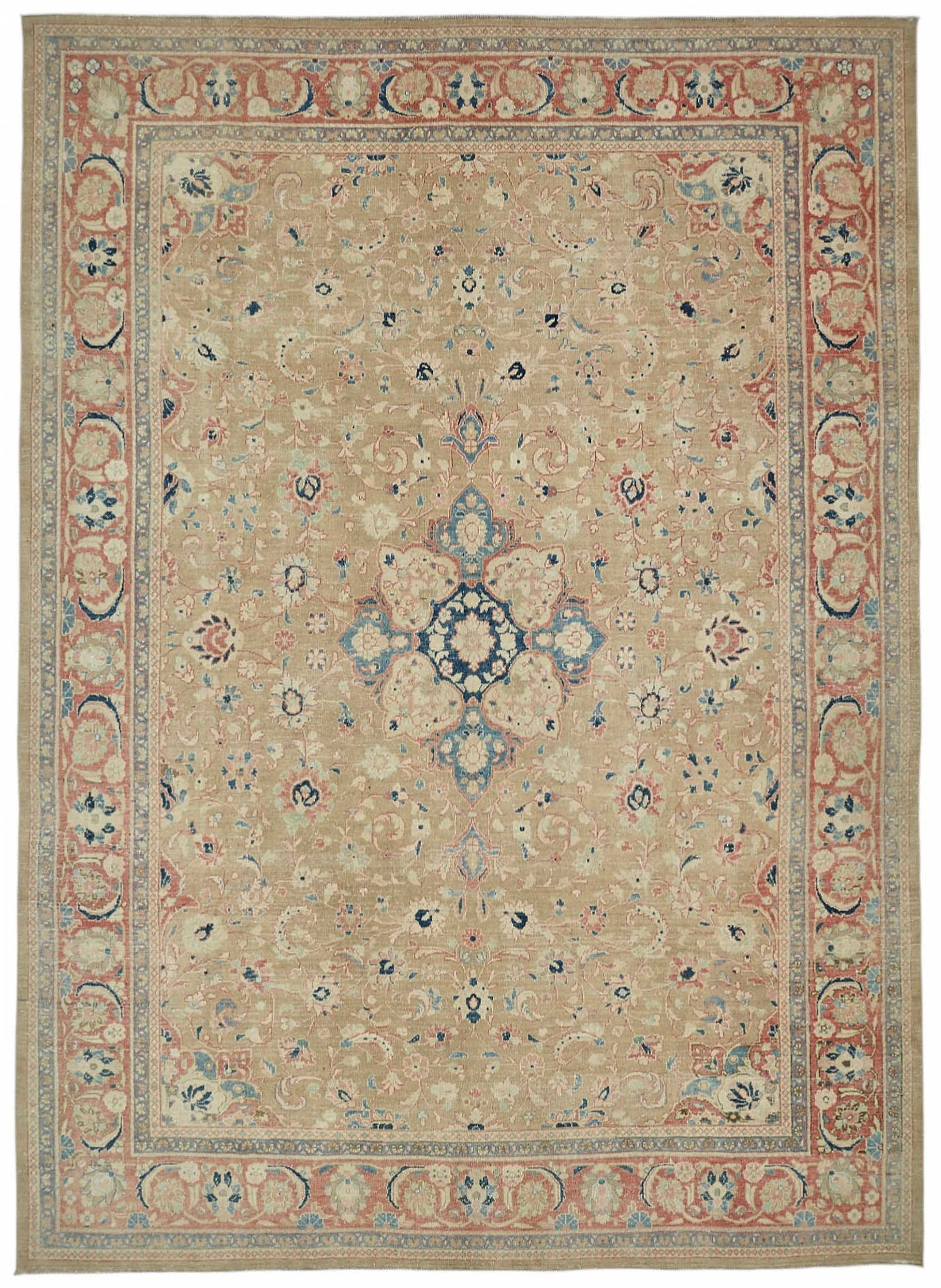9x13 Beige Vintage Large Area Rug - 49228