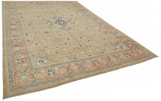 9x13 Beige Vintage Large Area Rug - 49228