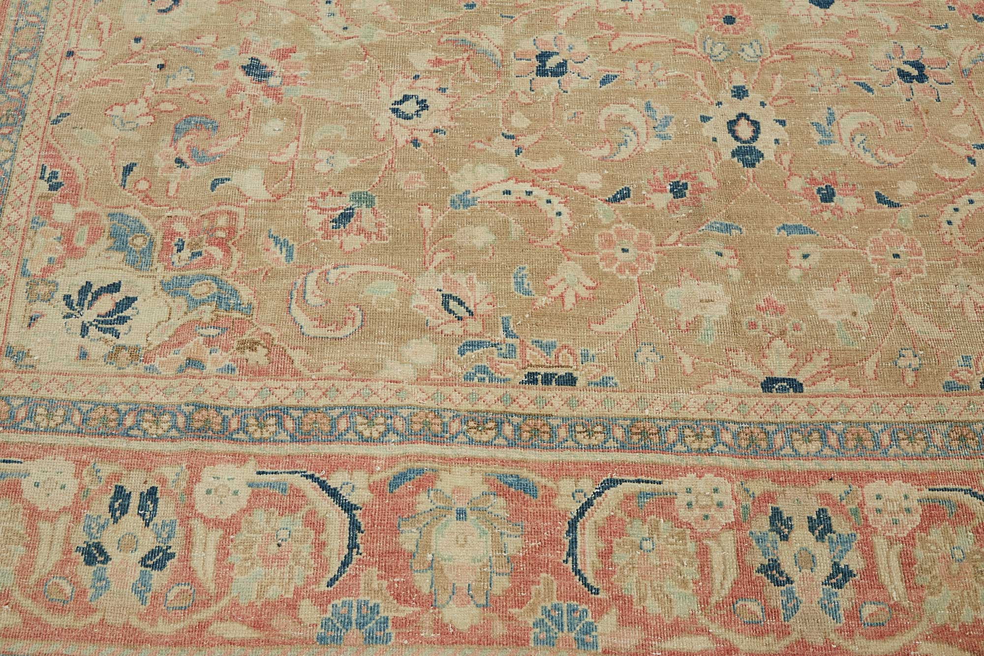 9x13 Beige Vintage Large Area Rug - 49228