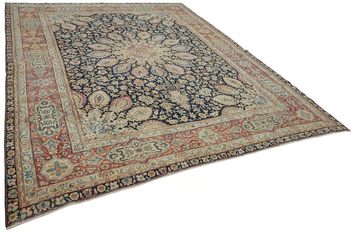 9x12 Beige Vintage Large Area Rug - 49229