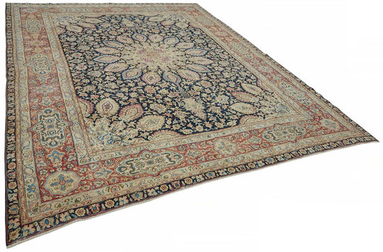 9x12 Beige Vintage Large Area Rug - 49229