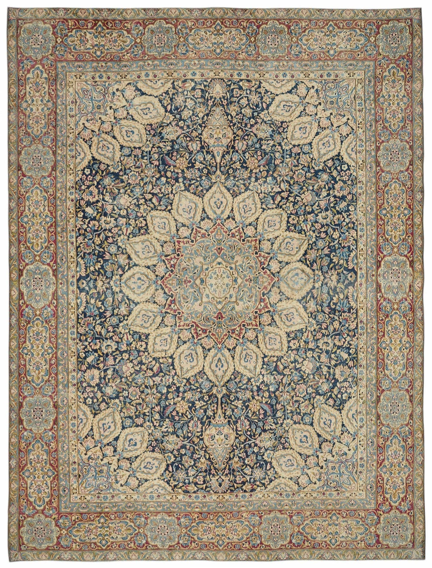 10x13 Beige Vintage Large Area Rug - 49230