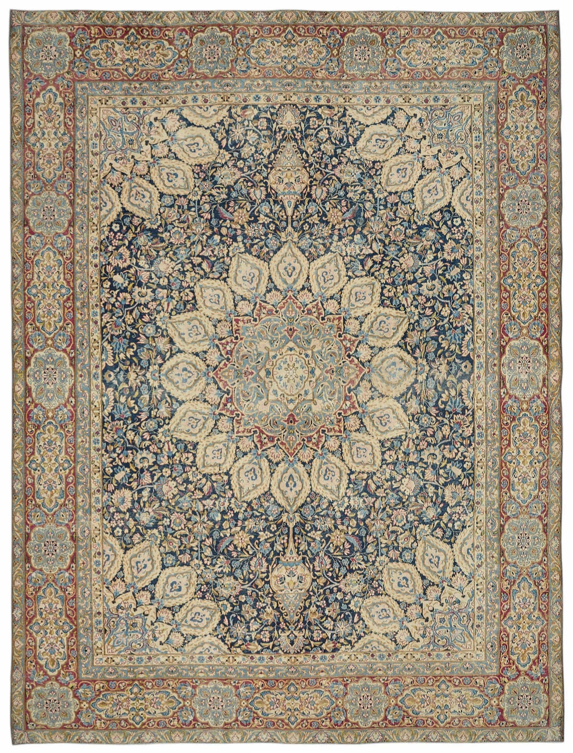 10x13 Beige Vintage Large Area Rug - 49230