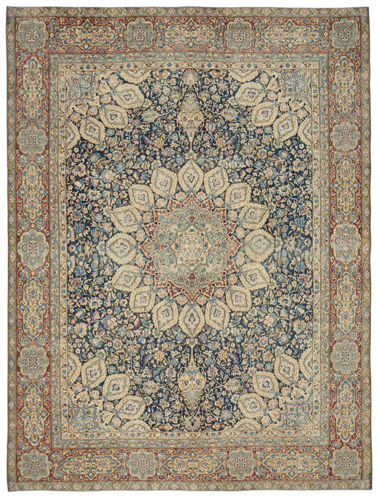 10x13 Beige Vintage Large Area Rug - 49230