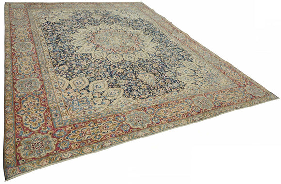 10x13 Beige Vintage Large Area Rug - 49230