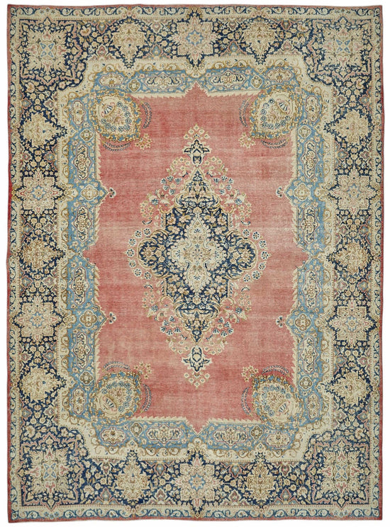 10x13 Beige Vintage Large Area Rug - 49232