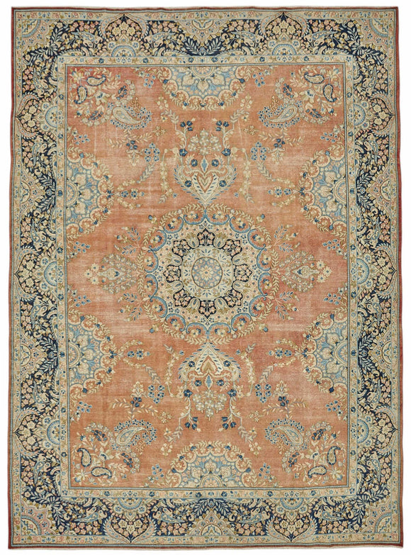 9x13 Beige Vintage Large Area Rug - 49233