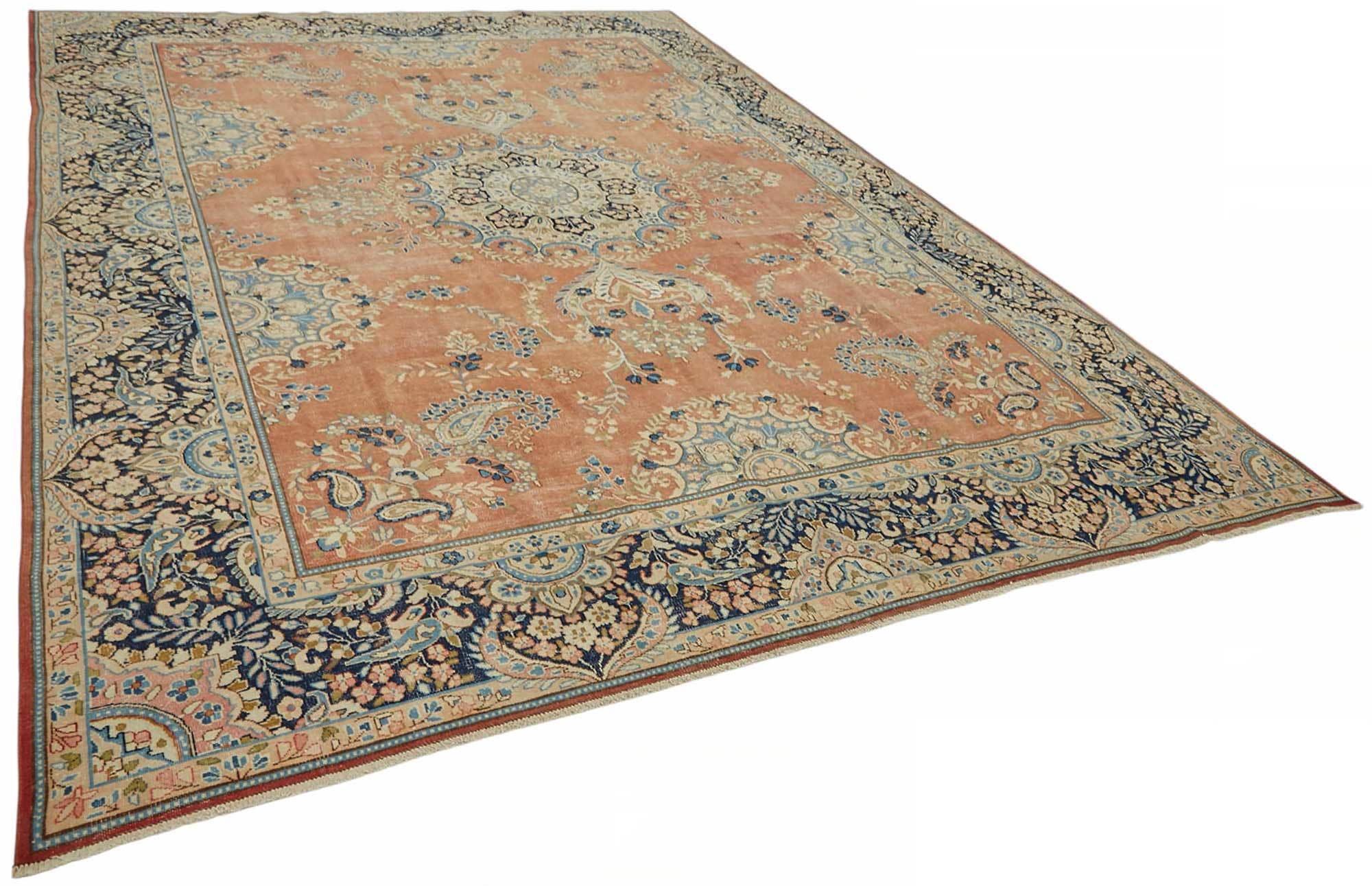 9x13 Beige Vintage Large Area Rug - 49233