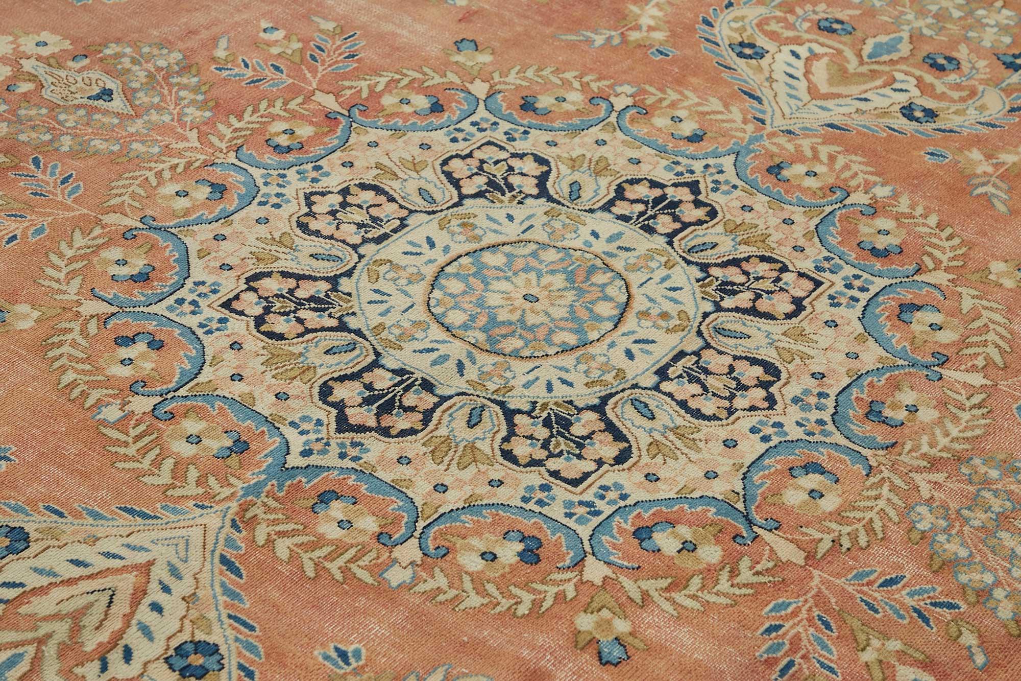 9x13 Beige Vintage Large Area Rug - 49233