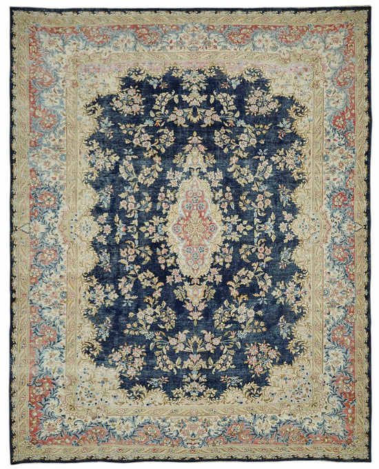 9x11 Beige Vintage Large Area Rug - 49234