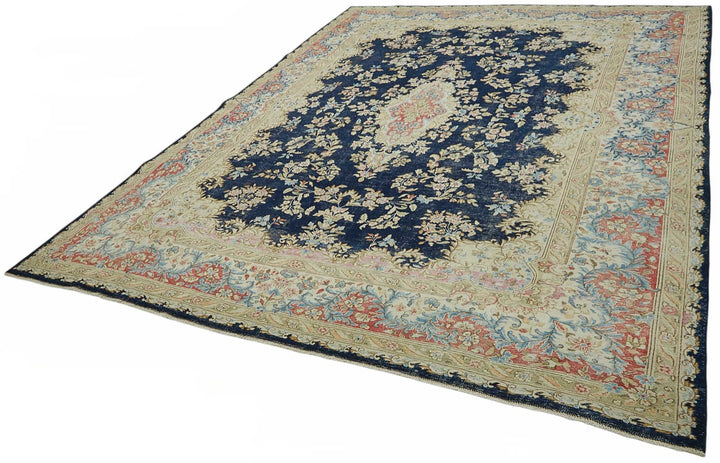 9x11 Beige Vintage Large Area Rug - 49234