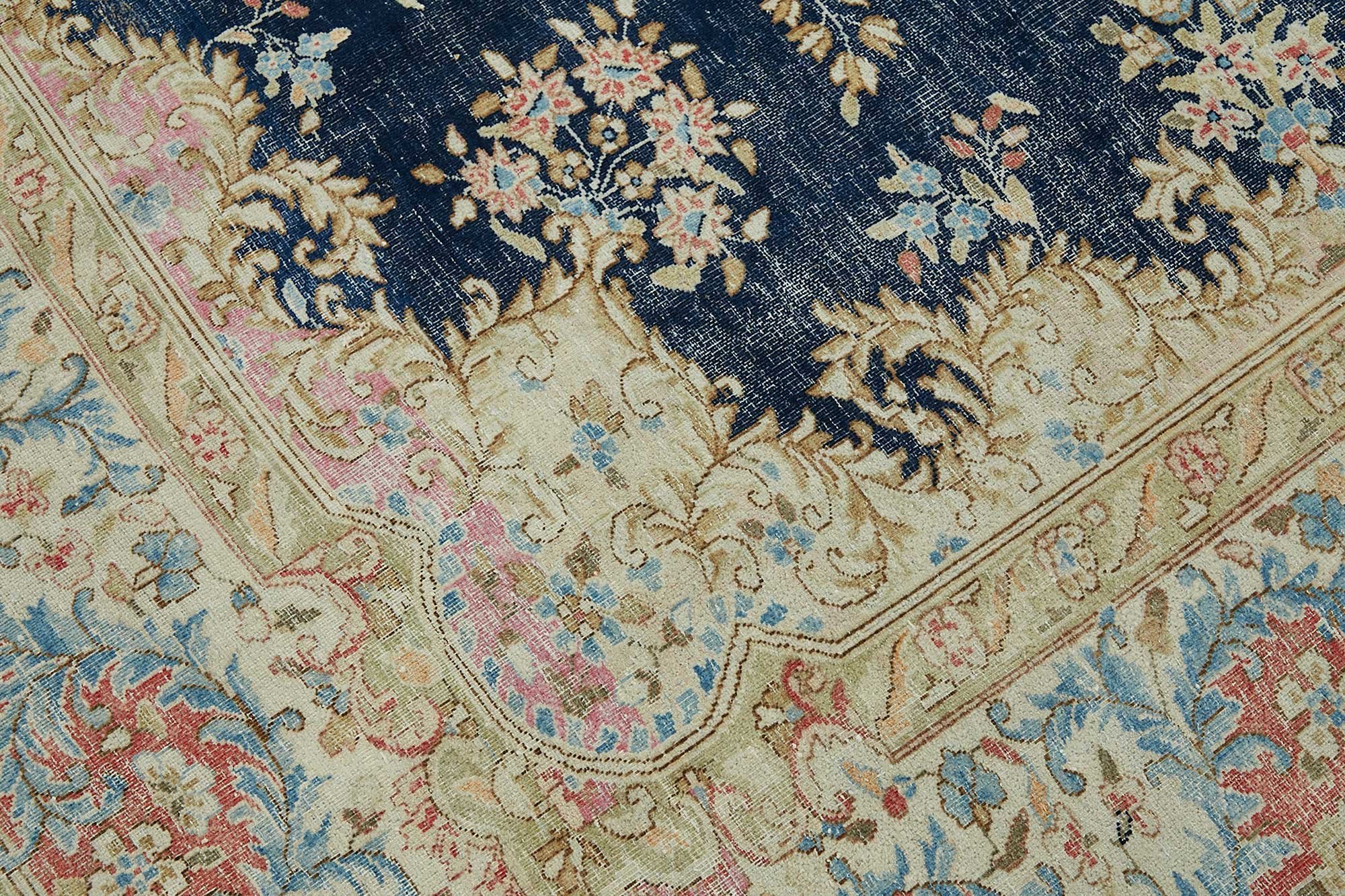 9x11 Beige Vintage Large Area Rug - 49234