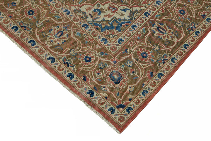 7x10 Beige Vintage Large Area Rug - 49235