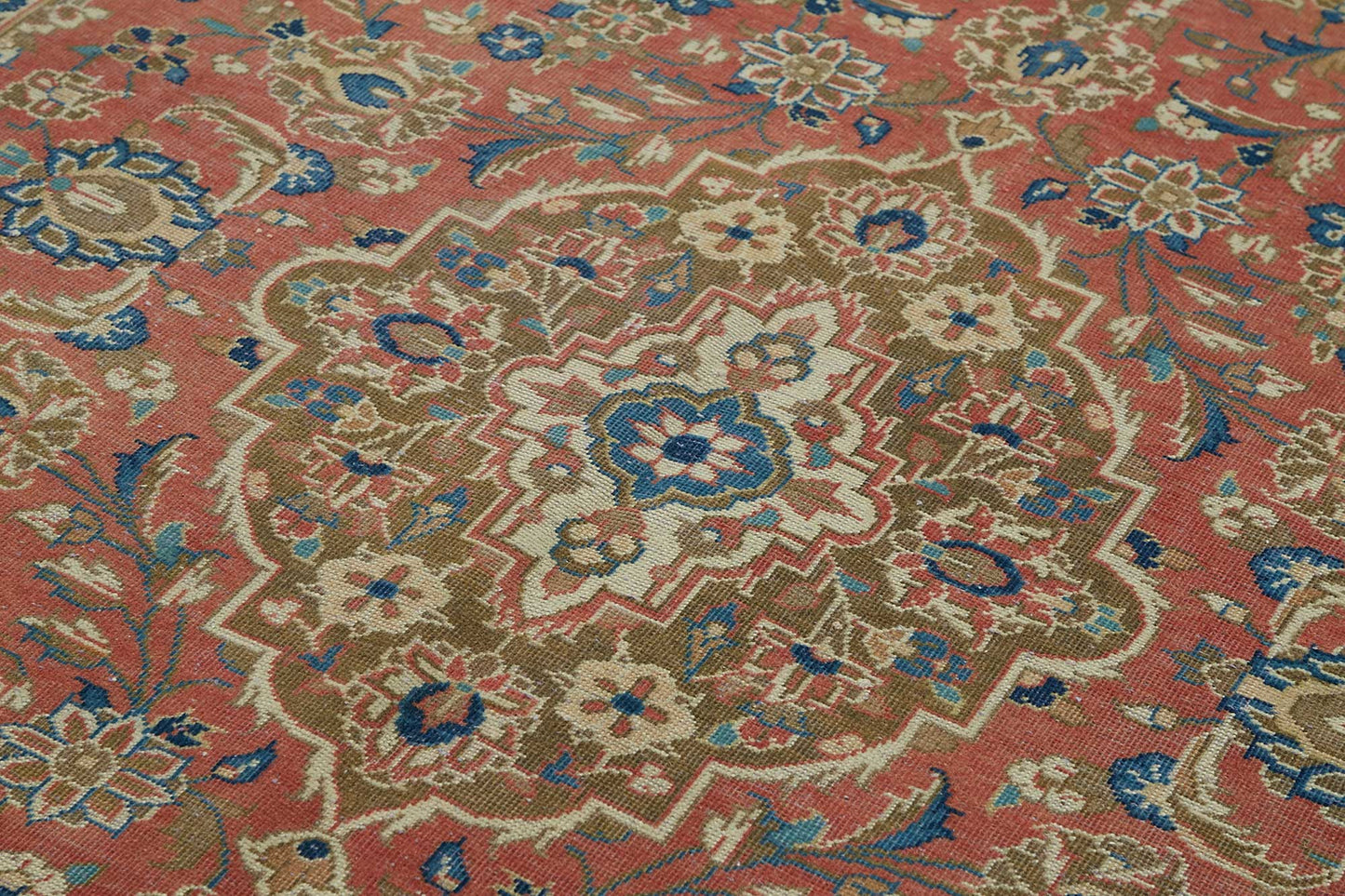 7x10 Beige Vintage Large Area Rug - 49235