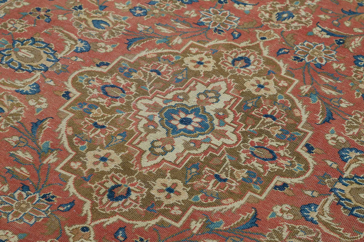 7x10 Beige Vintage Large Area Rug - 49235