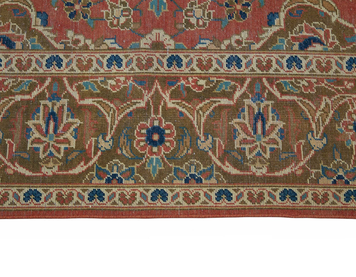 7x10 Beige Vintage Large Area Rug - 49235