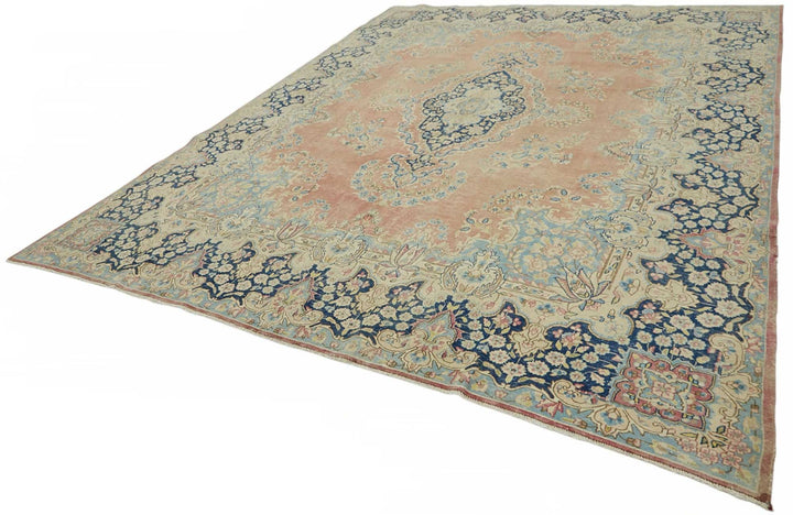 10x13 Beige Vintage Large Area Rug - 49236