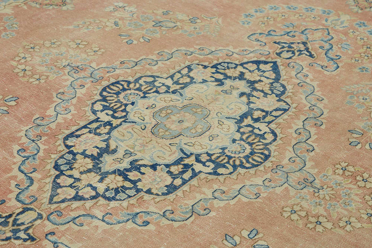 10x13 Beige Vintage Large Area Rug - 49236