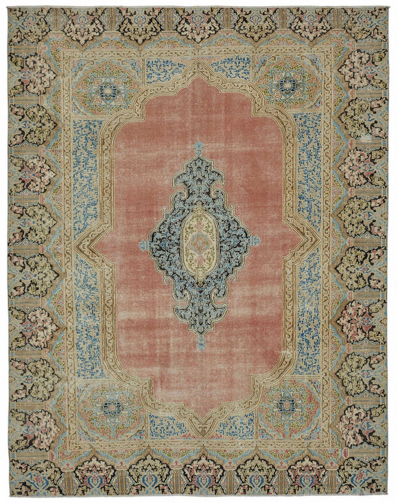 9x12 Beige Vintage Large Area Rug - 49237