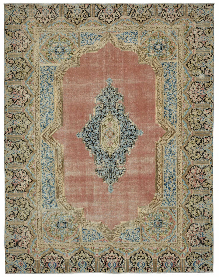 9x12 Beige Vintage Large Area Rug - 49237