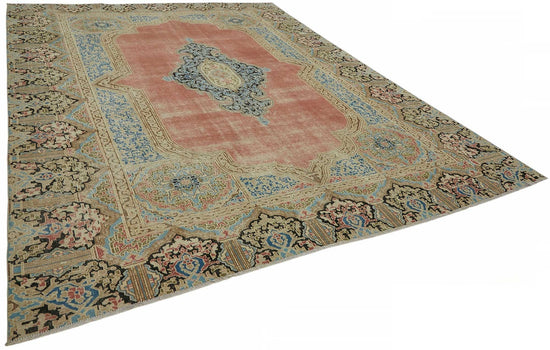 9x12 Beige Vintage Large Area Rug - 49237
