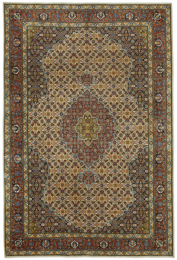6x10 Beige Vintage Large Area Rug - 49240