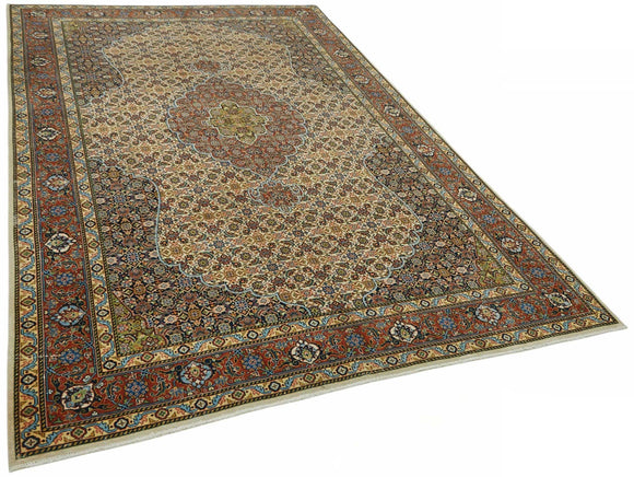 6x10 Beige Vintage Large Area Rug - 49240