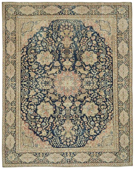 9x11 Beige Vintage Large Area Rug - 49241