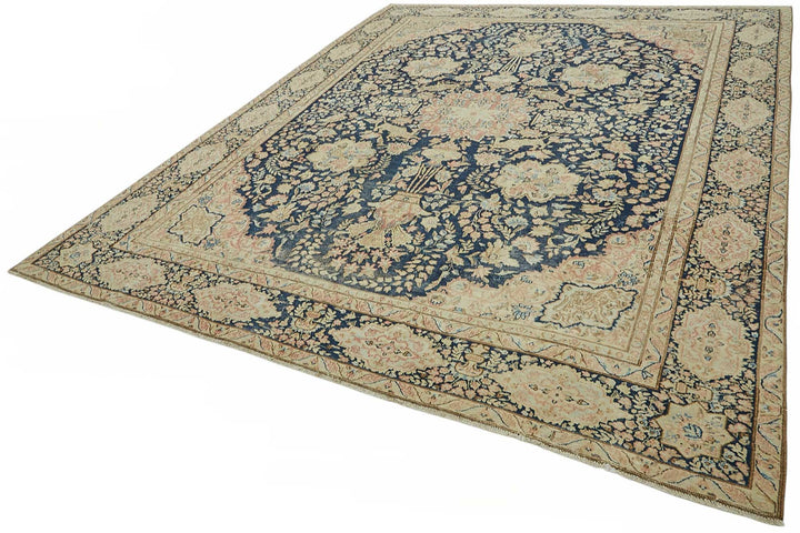 9x11 Beige Vintage Large Area Rug - 49241